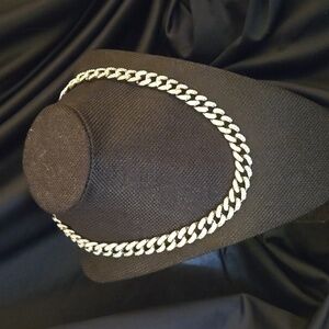 Silver Link Chain embedded with Crystal Gems